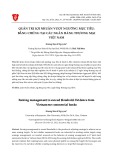 Quản trị lợi nhuận vượt ngưỡng mục tiêu: Bằng chứng tại các ngân hàng thương mại Việt Nam