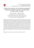 Đánh giá sự tham gia của người dân địa phương trong phát triển du lịch dựa vào cộng đồng tại làng Nam Ô - Đà Nẵng