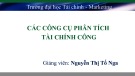 Bài giảng Tài chính công: Chương 1 - Nguyễn Thị Tố Nga