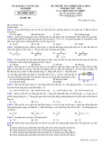 Đề thi thử tốt nghiệp THPT môn Vật lý năm 2022-2023 có đáp án - Sở GD&ĐT Nam Định