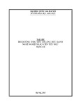 Tài liệu Bồi dưỡng theo tiêu chuẩn chức danh nghề nghiệp giáo viên tiểu học hạng III - ĐH Quốc gia Hà Nội