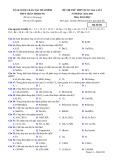 Đề thi thử tốt nghiệp THPT môn Hóa học năm 2022-2023 có đáp án (Lần 1) - Trường THPT Trần Thị Dung, Thái Bình