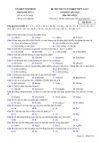 Đề thi thử tốt nghiệp THPT môn Hóa học năm 2022-2023 có đáp án (Lần 1) - Trường THPT Kim Sơn A, Ninh Bình