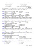 Đề thi thử tốt nghiệp THPT môn Hóa học năm 2022-2023 có đáp án (Lần 1) - Trường THPT Đoàn Thị Điểm, Hà Nội