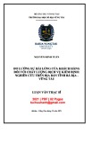 Luận văn Thạc sĩ Quản trị kinh doanh: Đo lường sự hài lòng của khách hàng đối với chất lượng dịch vụ kiểm định: nghiên cứu trên địa bàn tỉnh Bà Rịa - Vũng Tàu