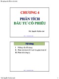 Bài giảng Đầu tư tài chính - Chương 4: Phân tích đầu tư cổ phiếu