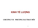 Bài giảng Kinh tế lượng 1: Chương 7 - Phùng Thị Thu Hà