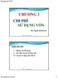 Bài giảng Tài chính doanh nghiệp - Chương 3: Chi phí sử dụng vốn (ThS. Nguyễn Thị Kim Anh)