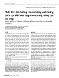 Phân tích ảnh hưởng của số lượng và khoảng cách cọc đến hiệu ứng nhóm trong móng cọc đài thấp