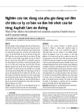 Nghiên cứu tác dụng của phụ gia dạng sợi đến chỉ tiêu cơ lý cơ bản và đàn hồi nhớt của bê tông Asphalt làm áo đường