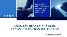 Bài giảng Công tác quản lý nhà nước về văn hóa các dân tộc thiểu số