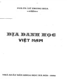 Nghiên cứu địa danh học Việt Nam: Phần 2