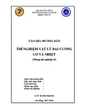 Tài liệu hướng dẫn thí nghiệm Vật lý đại cương cơ và nhiệt (Phòng thí nghiệm B)