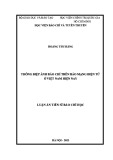 Luận án Tiến sĩ Báo chí học: Thông điệp ảnh báo chí trên báo mạng điện tử ở Việt Nam hiện nay