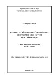 Tóm tắt Luận án Tiến sĩ Khoa học giáo dục: Giáo dục kĩ năng định hướng thời gian cho trẻ mẫu giáo 5-6 tuổi qua trải nghiệm