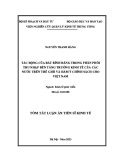 Tóm tắt Luận án Tiến sĩ Kinh tế: Tác động của bất bình đẳng trong phân phối thu nhập đến tăng trưởng kinh tế của các nước trên thế giới và hàm ý chính sách cho Việt Nam