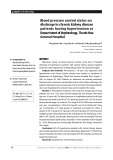 Thực trạng kiểm soát huyết áp tại thời điểm xuất viện của người bệnh tăng huyết áp có bệnh thận mạn điều trị nội trú tại khoa Nội thận Bệnh viện Đa khoa tỉnh Thanh Hóa