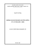 Luận án Tiến sĩ Quan hệ quốc tế: Chính sách Hành động hướng Đông của Ấn Độ (2014 - 2020)