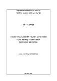 Luận văn Thạc sĩ Luật học: Tranh tụng tại phiên toà xét xử sơ thẩm vụ án hình sự từ thực tiễn tại thành phố Hải Phòng