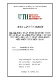 Luận văn tốt nghiệp Kinh tế xây dựng: Kiểm toán Báo cáo quyết toán dự án hoàn thành Công trình: Cải tạo, sửa chữa Trụ sở Công đoàn Viên chức tỉnh Kiên Giang