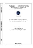 Luận văn Thạc sĩ Sinh học: Nghiên cứu phát hiện vi nấm nội sinh từ một số cây dược liệu Việt Nam