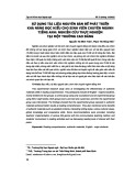 Sử dụng tài liệu nguyên bản để phát triển khả năng đọc hiểu cho sinh viên chuyên ngành Tiếng Anh: Nghiên cứu thực nghiệm tại một trường cao đẳng