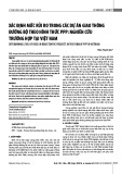 Xác định mức rủi ro trong các dự án giao thông đường bộ theo hình thức PPP: Nghiên cứu trường hợp tại Việt Nam