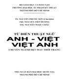 Thuật ngữ Anh - Việt, Việt - Anh ngành Dệt may thời trang: Phần 1