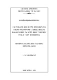 Luận văn Thạc sĩ Tài chính Ngân hàng: Các nhân tố ảnh hưởng đến khả năng thanh toán nợ vay của khách hàng doanh nghiệp tại Ngân hàng TNHH MTV Public Việt Nam chi nhánh Bình Dương