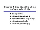 Bài giảng Truyền dữ liệu: Chương 2.1 - ThS. Cao Văn Lợi