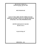 Luận văn Thạc sĩ Quản lý giáo dục: Quản lý thực hiện chương trình giáo dục mầm non cho trẻ 5 tuổi ở các trường mầm non huyện Bắc Tân Uyên, tỉnh Bình Dương