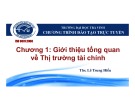 Bài giảng Thị trường tài chính: Chương 1 - ThS. Lê Trung Hiếuial Markets