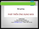 Bài giảng Phát triển ứng dụng web: Chương 2 - Lê Đình Thanh