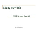 Bài giảng Mạng máy tính: Mô hình phân tầng OSI - Nguyễn Hà Huy Cường