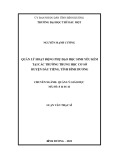 Luận văn Thạc sĩ Quản lý giáo dục: Quản lý hoạt động phụ đạo học sinh yếu kém tại các trường trung học cơ sở huyện Dầu Tiếng, tỉnh Bình Dương