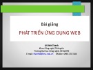 Bài giảng Phát triển ứng dụng web: Chương 4.1 - Lê Đình Thanh