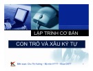 Bài giảng Lập trình cơ bản: Bài 6 - Chu Thị Hường