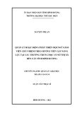 Luận văn Thạc sĩ Quản lý giáo dục: Quản lý hoạt động phát triển đội ngũ giáo viên chủ nhiệm theo hướng tiếp cận năng lực tại các trường trung học cơ sở thị xã Bến Cát, tỉnh Bình Dương