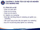 Bài giảng Marketing Du lịch - Chương 2: Phân tích cơ hội và nghiên cứu marketing (Năm 2022)