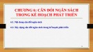 Bài giảng Kế hoạch hóa phát triển - Chương 6: Cân đối ngân sách trong kế hoạch phát triển (Năm 2022)