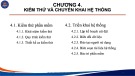 Bài giảng Phát triển hệ thống thông tin kinh tế - Chương 4: Kiểm thử và triển khai hệ thống