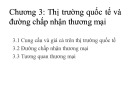 Bài giảng Kinh tế quốc tế 1 (International economics 1) - Chương 3: Thị trường quốc tế và đường chấp nhận thương mại