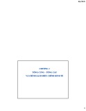 Bài giảng Kinh tế học vĩ mô 2 - Chương 1: Tổng cung – tổng cầu và chính sách điều chỉnh kinh tế