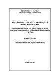 Báo cáo tổng kết đề tài khoa học và công nghệ cấp Bộ: Nghiên cứu ảnh hưởng của truyền thông xã hội tới hoạt động kinh doanh trực tuyến của các doanh nghiệp Việt Nam