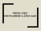 Bài giảng Tiếng Việt (Vietnamese Language)