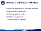 Bài giảng Marketing Du lịch - Chương 6: Chính sách sản phẩm (Năm 2022)