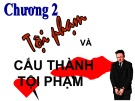 Bài giảng Luật Hình sự - Chương 2: Tội phạm và cấu thành tội phạm (Phần 1)