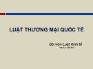 Bài giảng Luật thương mại quốc tế (Năm học 2022-2023)