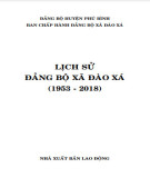 Ebook Lịch sử Đảng bộ xã Đào Xá (1953-2018): Phần 1