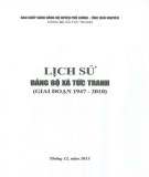 Ebook Lịch sử Đảng bộ xã Tức Tranh (1947-2010): Phần 1